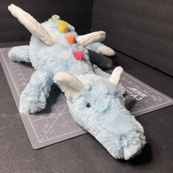 Jellycat Sky Dragon Plush Toy Rare Mythical Blue Dragon Collectible HTF 19” - Picture 1 of 15